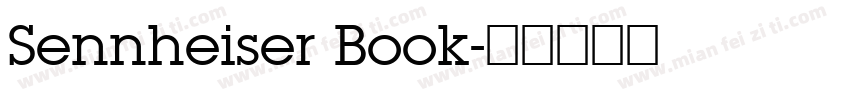 Sennheiser Book字体转换